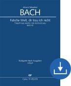 Falsche Welt, dir trau ich nicht BWV 52 Download