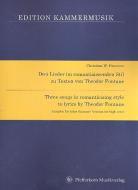 Drei Lieder im romantisierenden Stil für hohe Stimme 