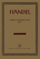 7 Sonaten op. 5 HWV 396-402 - KRITISCHER BERICHT 