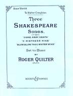 3 Shakespeare Songs op. 6 