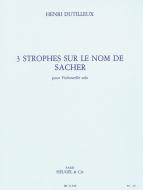 3 Strophes sur Le Nom de Paul Sacher 