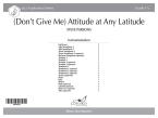 (Don't Give Me) Attitude at Any Latitude 