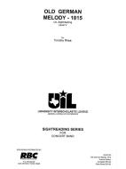 Old German Melody 1815 