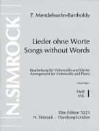 Lieder ohne Worte op. 19/30 Band 1 