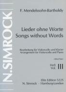 Lieder ohne Worte op. 62/67 Band 3 
