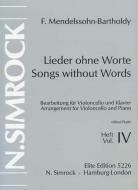 Lieder ohne Worte op. 85/102 Band 4 