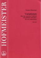 Variationen über das russische Volkslied Ich pflückte Holunder 