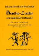 Goethe-Lieder 'zu singen und zu blasen' 