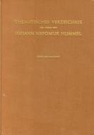 Thematisches Verzeichnis der Werke von Johann Nepomuk Hummel 