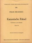 Kanonische Rätsel op. 42 