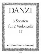 3 Sonaten für 2 Violoncelli Heft 2 
