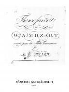 Thême favorit de Mozart varié 