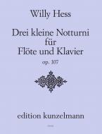 Drei kleine Notturni op. 107 für Flöte und Klavier 