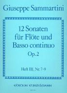 Sechs Sonaten op. 2 für Flöte u. Bc. Band 3 