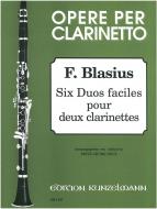 Six Duos faciles pour 2 Clarinettes 