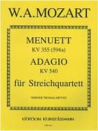 Menuett und Adagio KV 355 (594A), KV 540 
