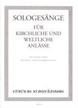 Solo-Gesänge für kirchliche Anlässe 