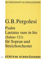 Psalm Laetatus sum in his (Salmo 121) 