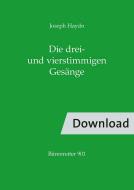 Die drei- und vierstimmigen Gesänge Download
