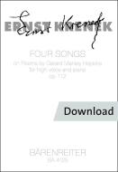 4 Songs op. 112 