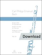 Sonate für Flöte solo a-Moll Wq 132 Download