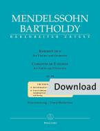 Konzert e-Moll op. 64 für Violine und Orchester Download