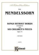 Songs Without Words, Op. 85, No. 5 