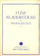 5 Klavierstücke op. 9 