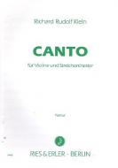 Canto für Violine und Streichorchester 