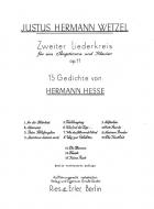 Zweiter Liederkreis op. 11 