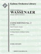 VI Concerti Armonici: Concertino No. 2 in G, IUW 3 (Concerto Armonico in G; spuriously attributed to Ricciotti) 