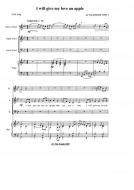 I will give my love an apple 