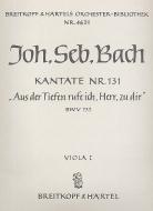 Kantate Nr. 131 "Aus der Tiefen rufe ich, Herr, zu dir (Out of darkness call I, Lord, to Thee)" für Soli (SATB), gemischten Chor (SATB) und Orchester 