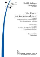 4 Lieder mit Kammerorchester (1930/31) 