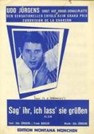 Sag’ ihr, ich lass’ sie grüßen 