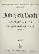 Herr, gehe nicht ins Gericht mit deinem Knecht 