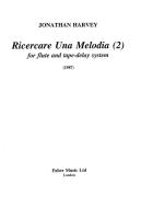 Ricercare Una Melodia (flute) 