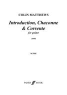 Introduction, Chaconne & Corrente 
