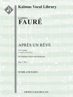 Après un rêve op. 7, No. 1 