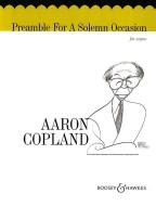 Preamble for A Solemn Occasion 