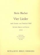 4 Lieder op. 25 