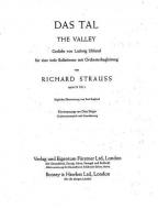 Das Tal op. 51/1 