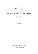 It Remains To Be Seen Download