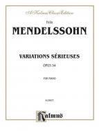 Variations sérieuses, Op. 54 Standard