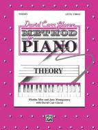 David Carr Glover Method for Piano: Theory, Level 3 