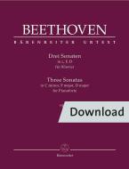 3 Sonaten in c, F, D op. 10 Download