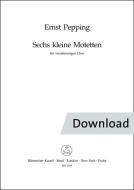 Sechs kleine Motetten Download