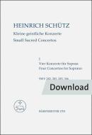 Kleine geistliche Konzerte Heft 1 Download