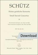 Kleine geistliche Konzerte Heft 3 Download