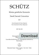 Kleine geistliche Konzerte Heft 14 Download